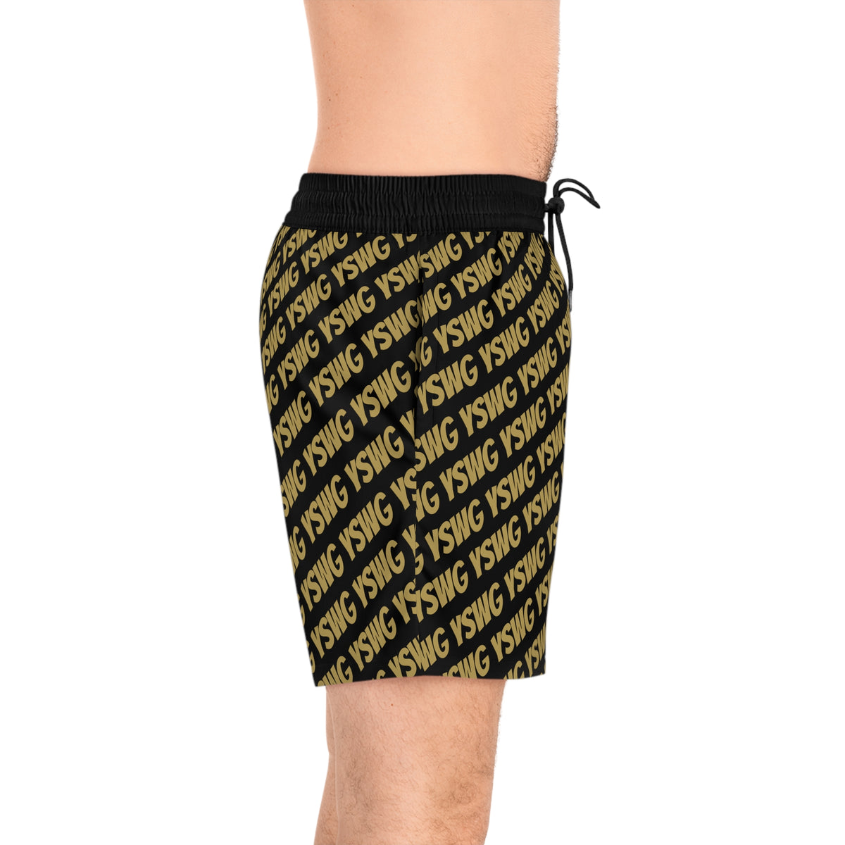 *YSWG* Logo Men&#39;s Mid-Length Swim Shorts (AOP)