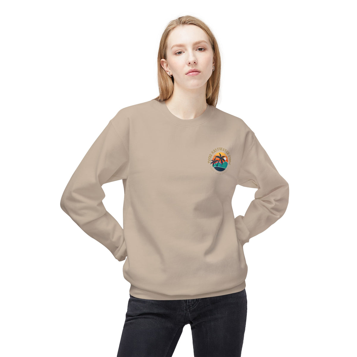 Island Life - Unisex Softstyle Fleece Crewneck Sweatshirt