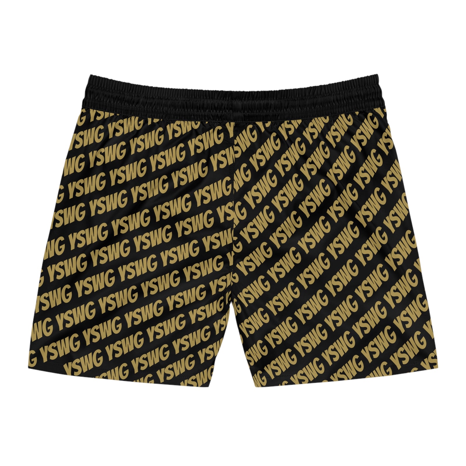 *YSWG* Logo Men's Mid-Length Swim Shorts (AOP)