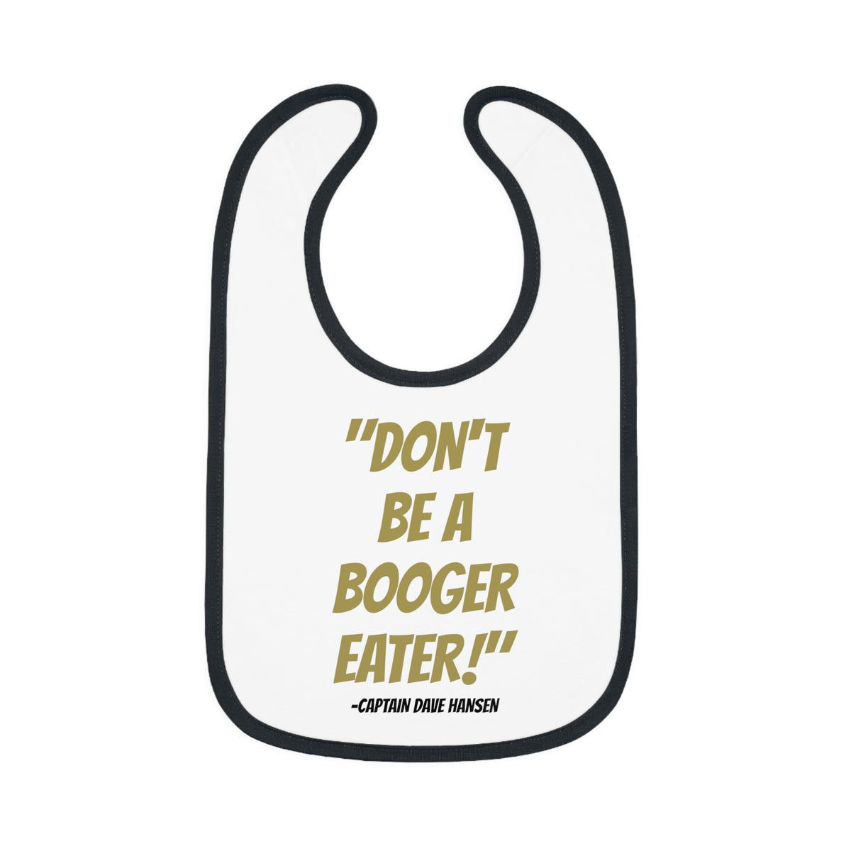 YSWG Baby Contrast Trim Jersey Bib