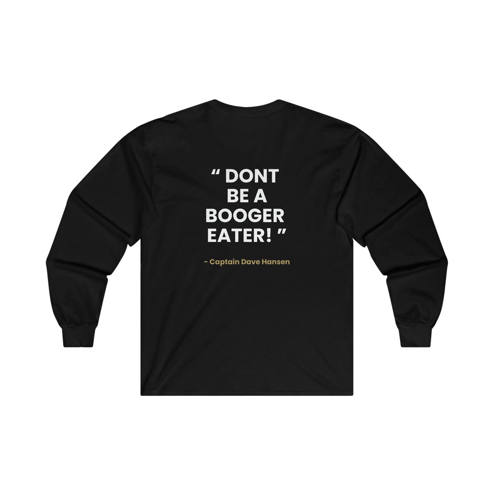 YSWG Cotton Long Sleeve Tee (Logo On Front with Quote on Back)