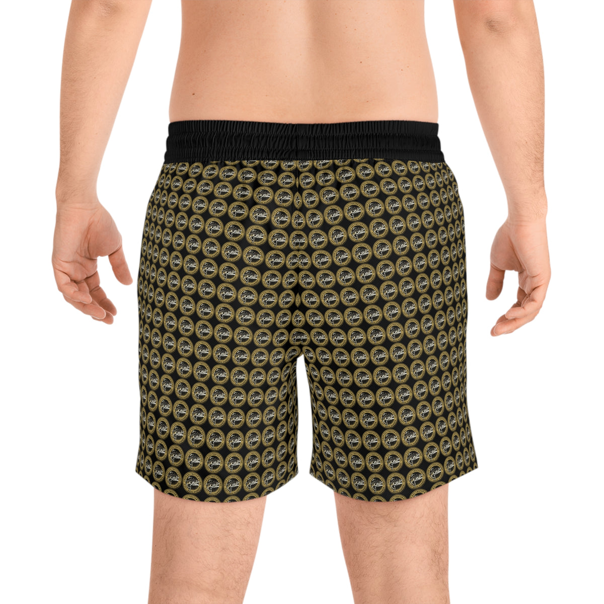YSWG Logo Men&#39;s Mid-Length Swim Shorts (AOP)