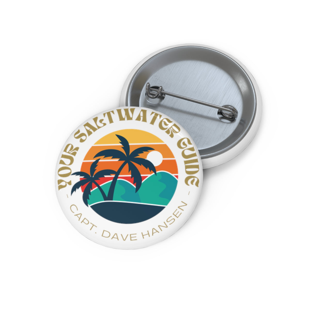 Island Life Pin Button