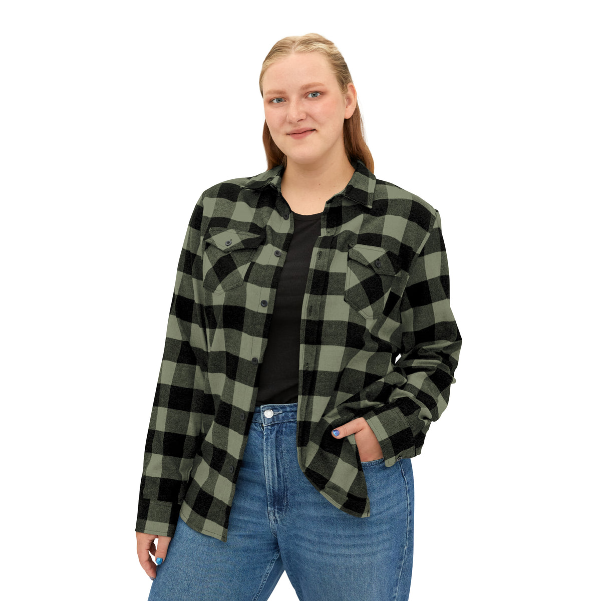 Logo Unisex Flannel Shirt