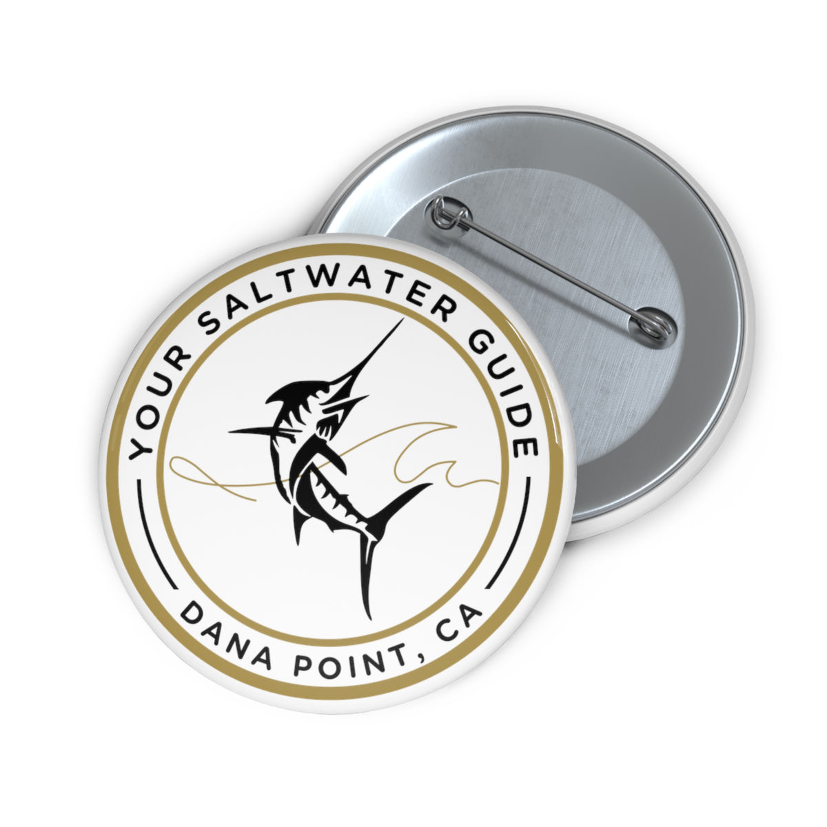 Fighting Fish Pin Button