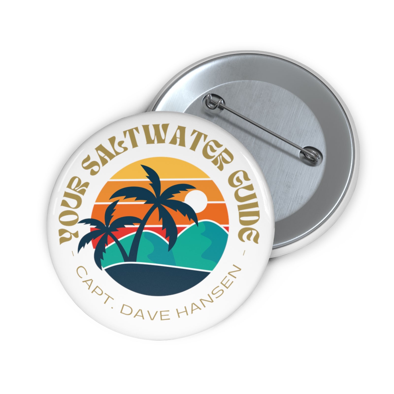 Island Life Pin Button