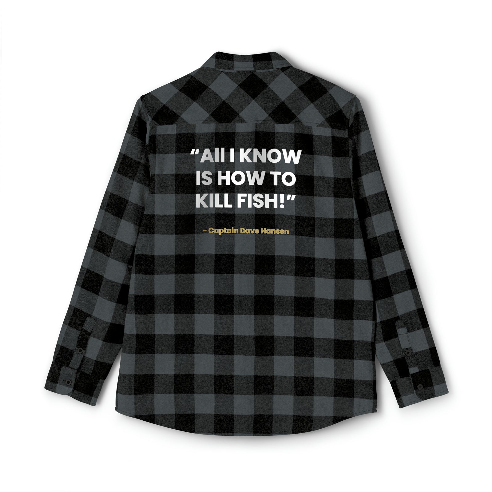 Logo + "All I know" Unisex Flannel Shirt