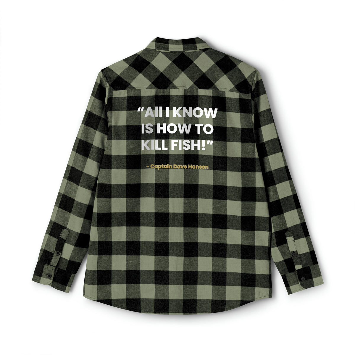 Logo + &quot;All I know&quot; Unisex Flannel Shirt