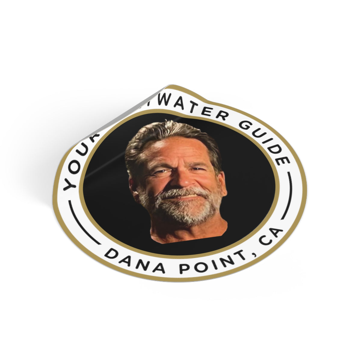Dave&#39;s Face, Dana Point - Round Vinyl Sticker