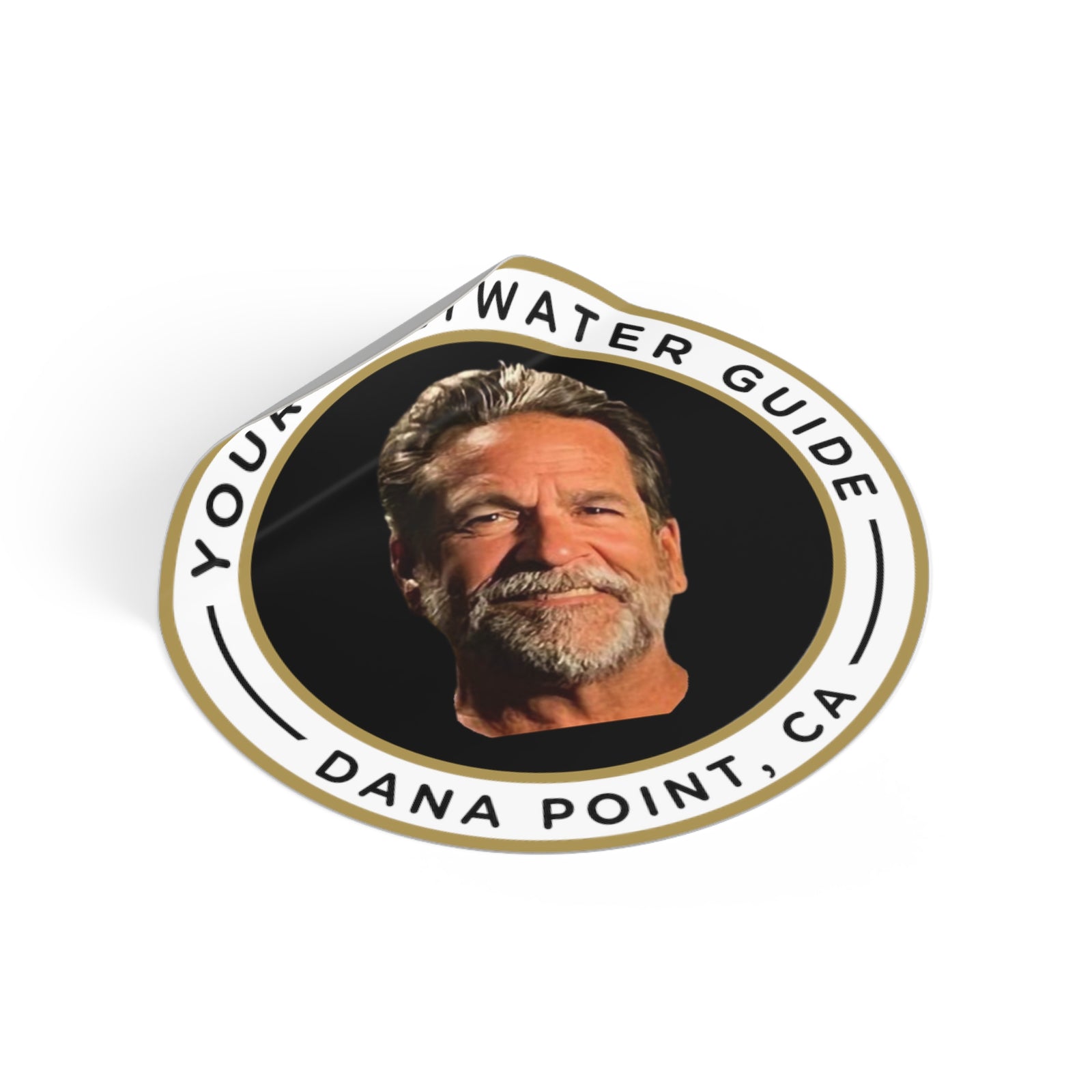 Dave's Face, Dana Point - Round Vinyl Sticker