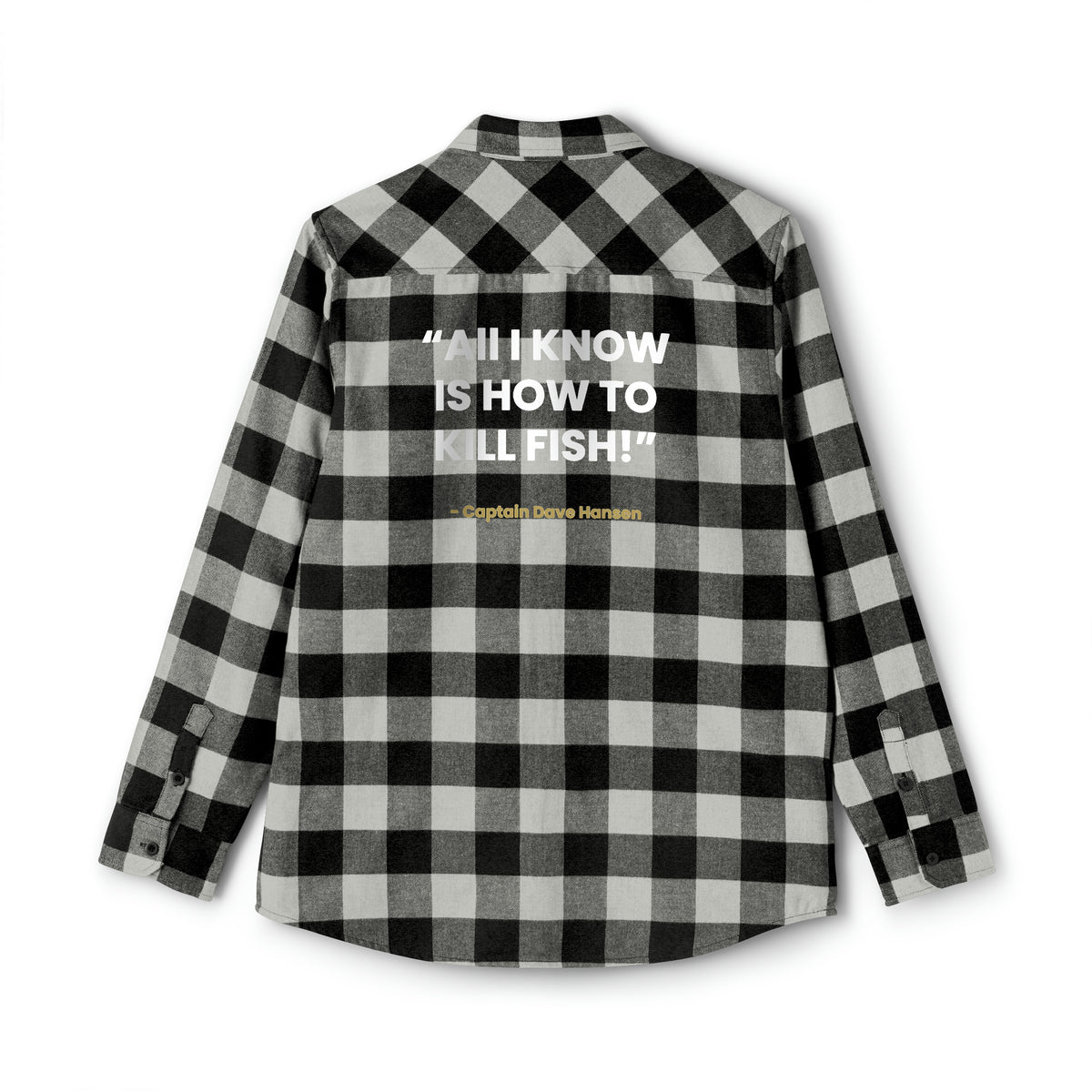 Logo + &quot;All I know&quot; Unisex Flannel Shirt