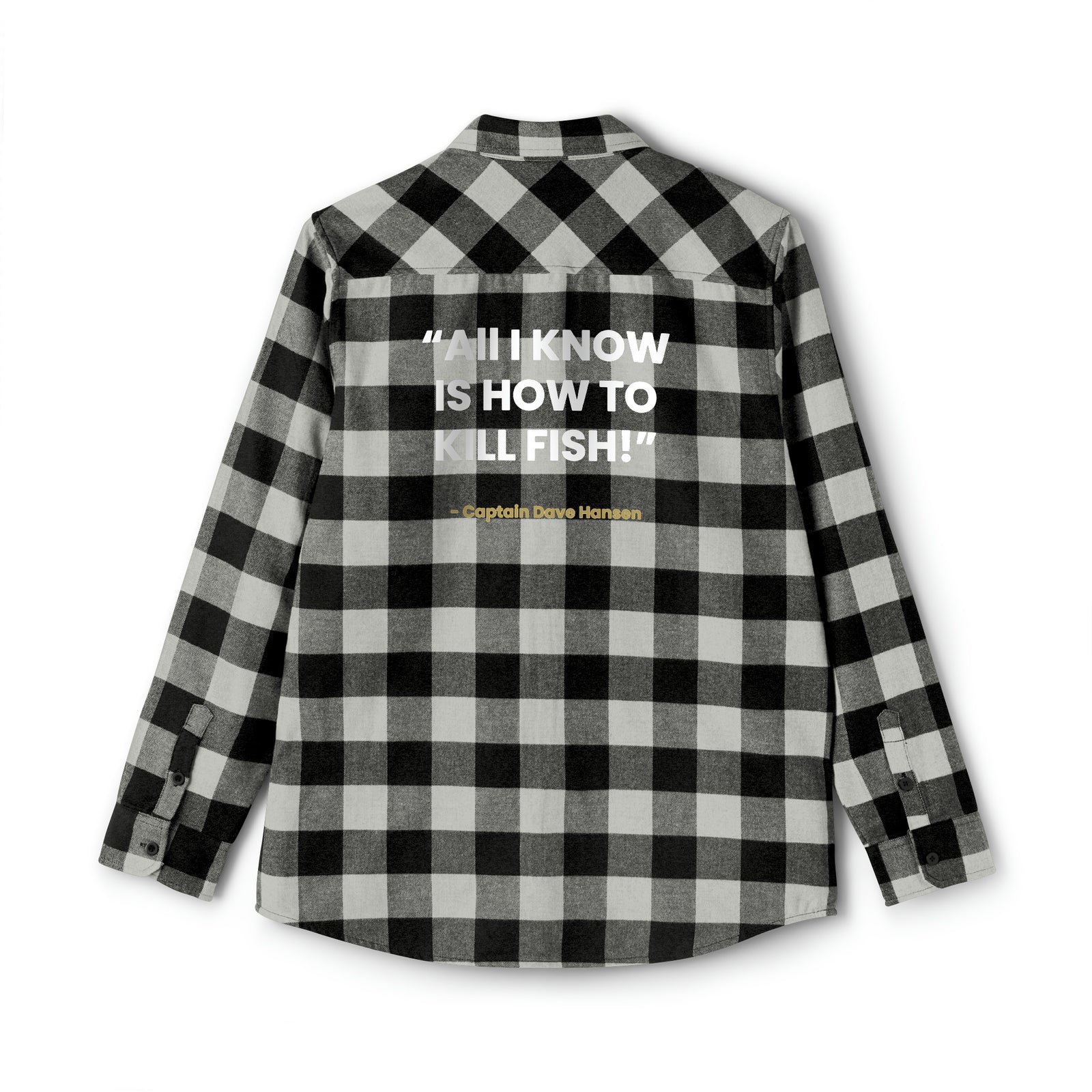 Logo + "All I know" Unisex Flannel Shirt