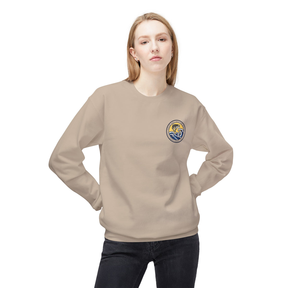 Color Wave - Unisex Softstyle Fleece Crewneck Sweatshirt