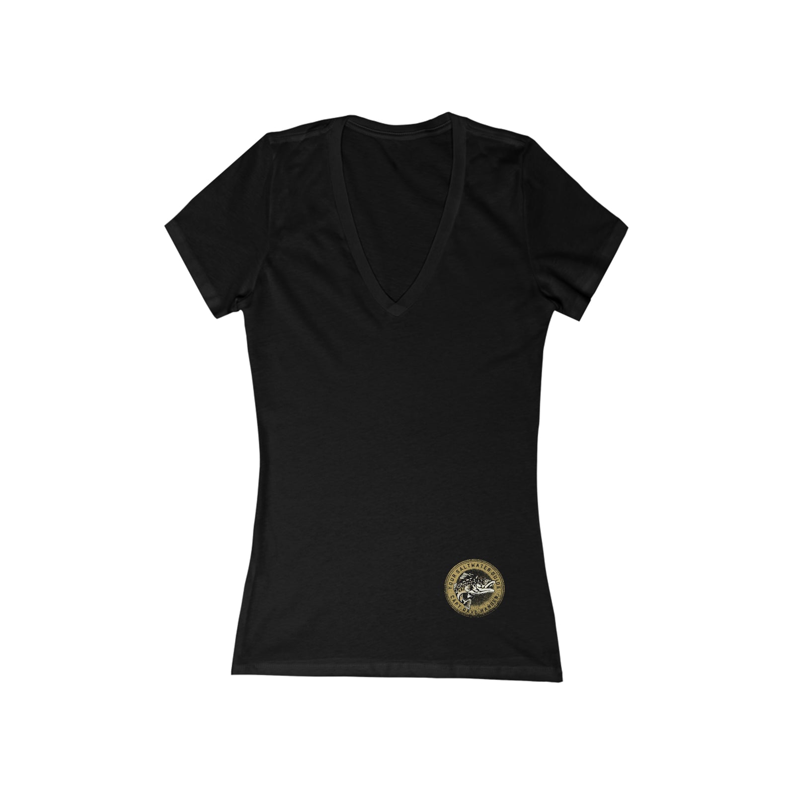 Women's Jersey Short Sleeve Deep V-Neck Tee