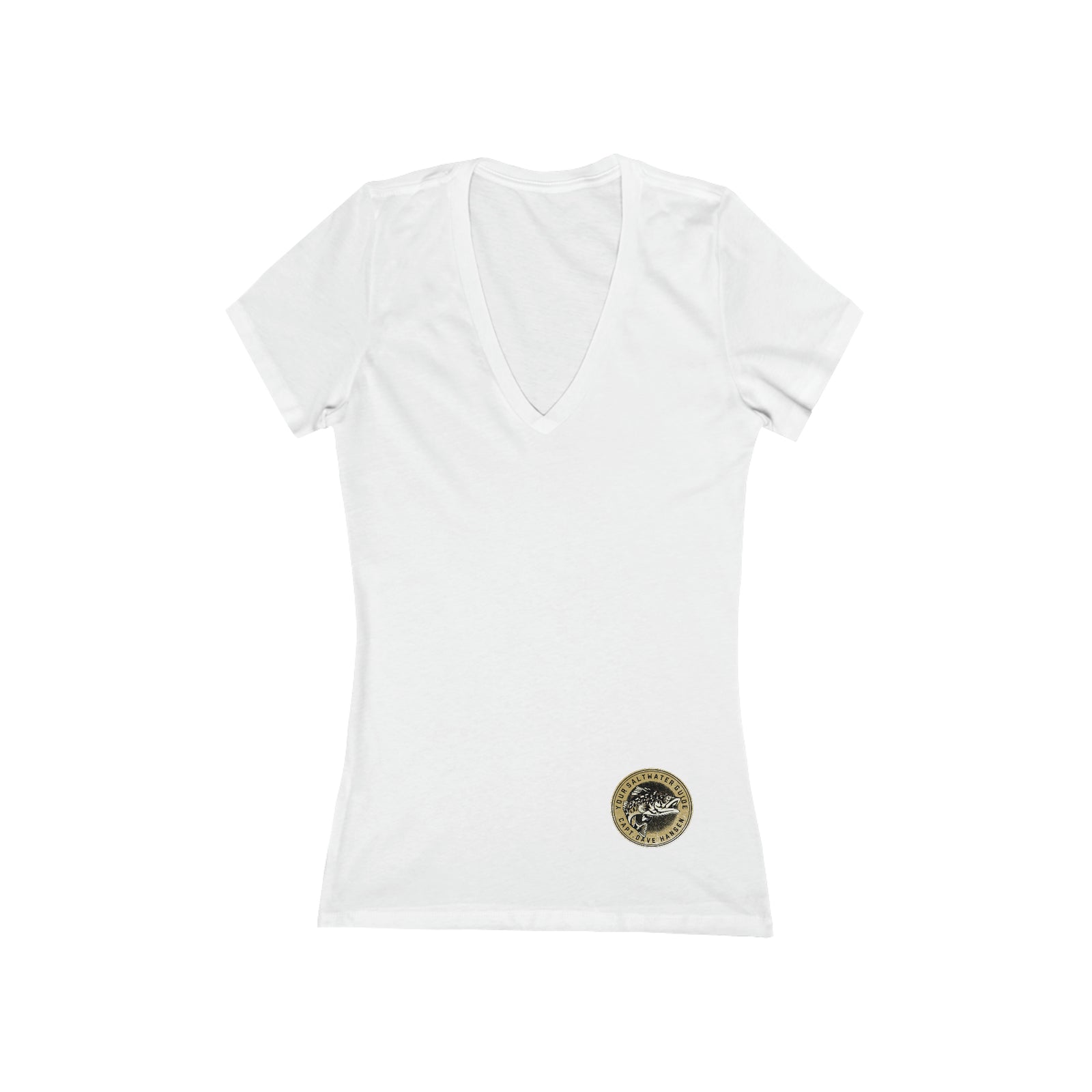 Women's Jersey Short Sleeve Deep V-Neck Tee