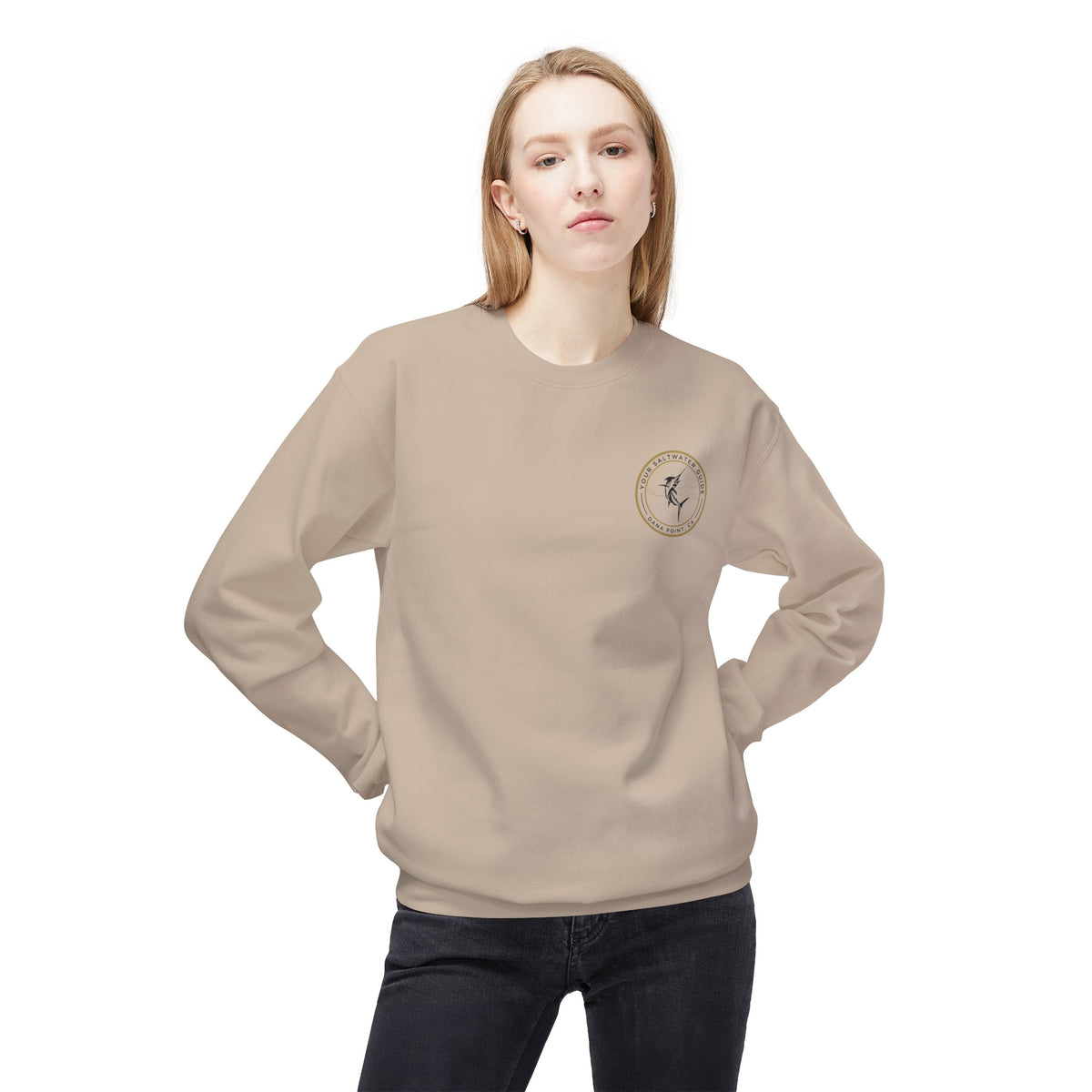 Fighting Fish - Unisex Softstyle Fleece Crewneck Sweatshirt
