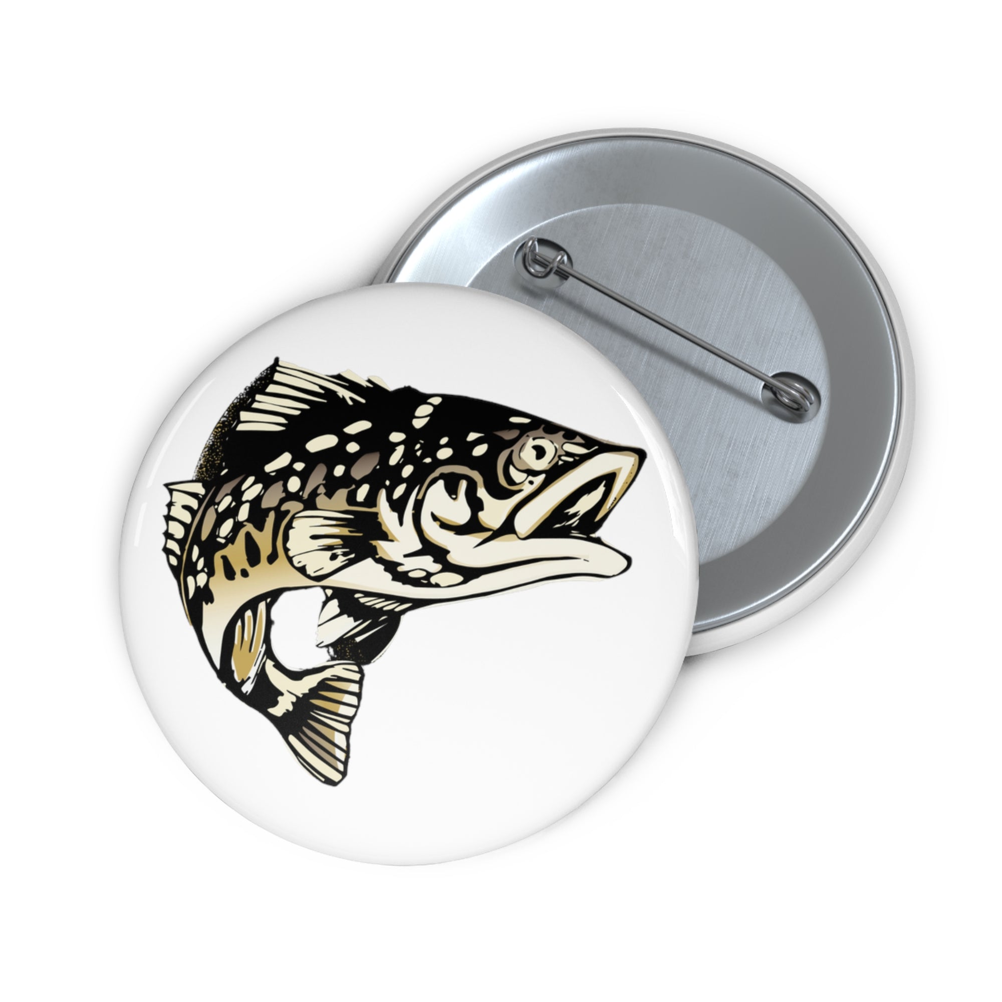 Logo Fish Pin Button