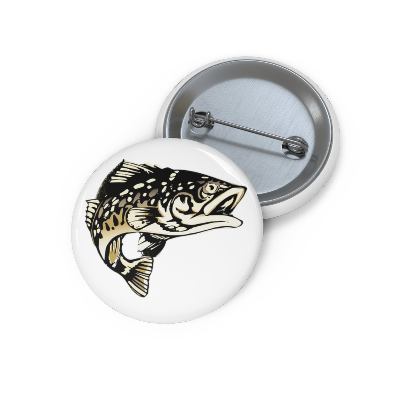 Logo Fish Pin Button