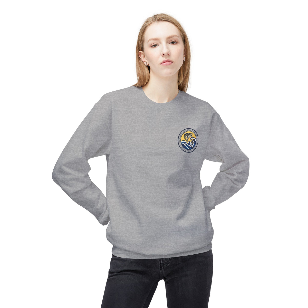 Color Wave - Unisex Softstyle Fleece Crewneck Sweatshirt