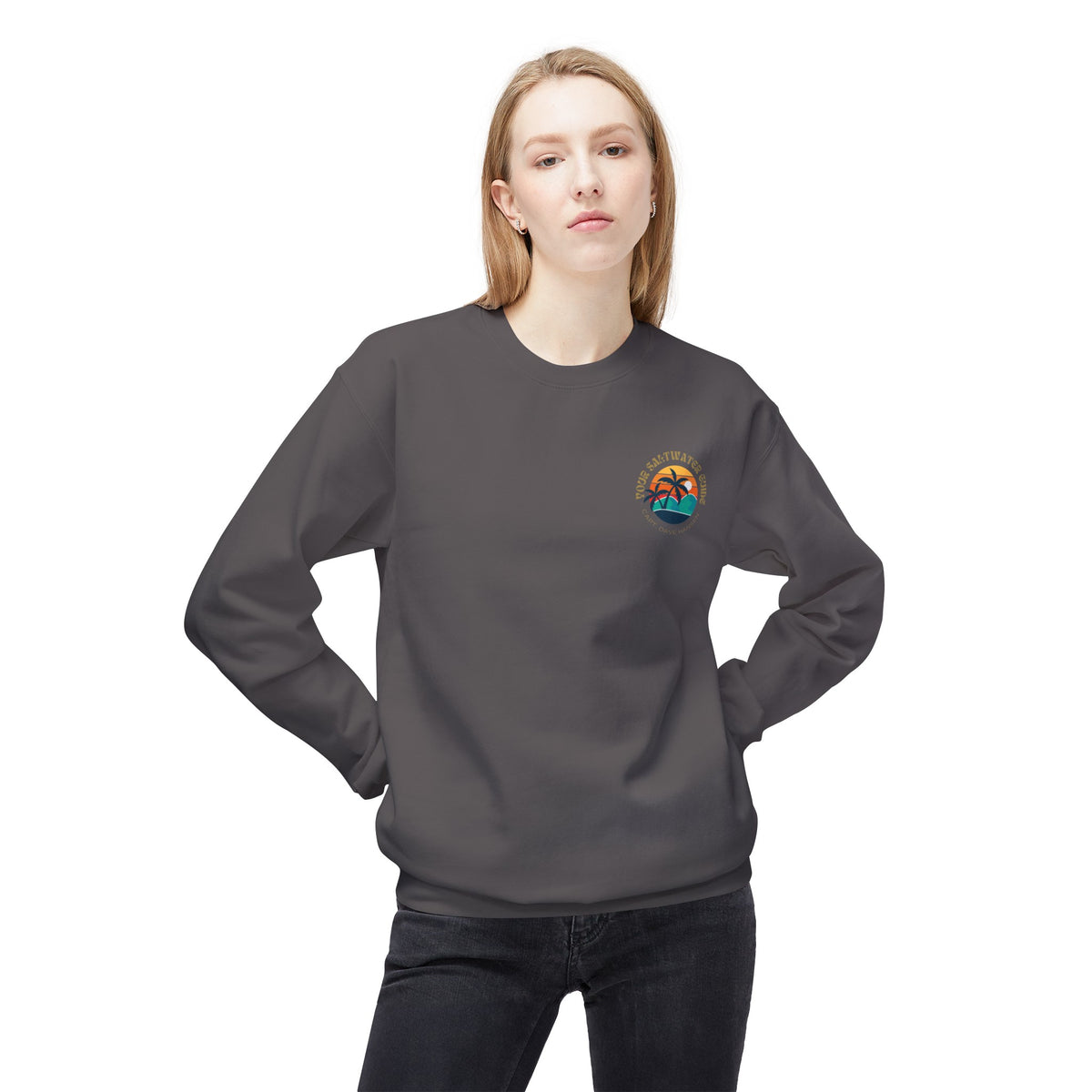 Island Life - Unisex Softstyle Fleece Crewneck Sweatshirt