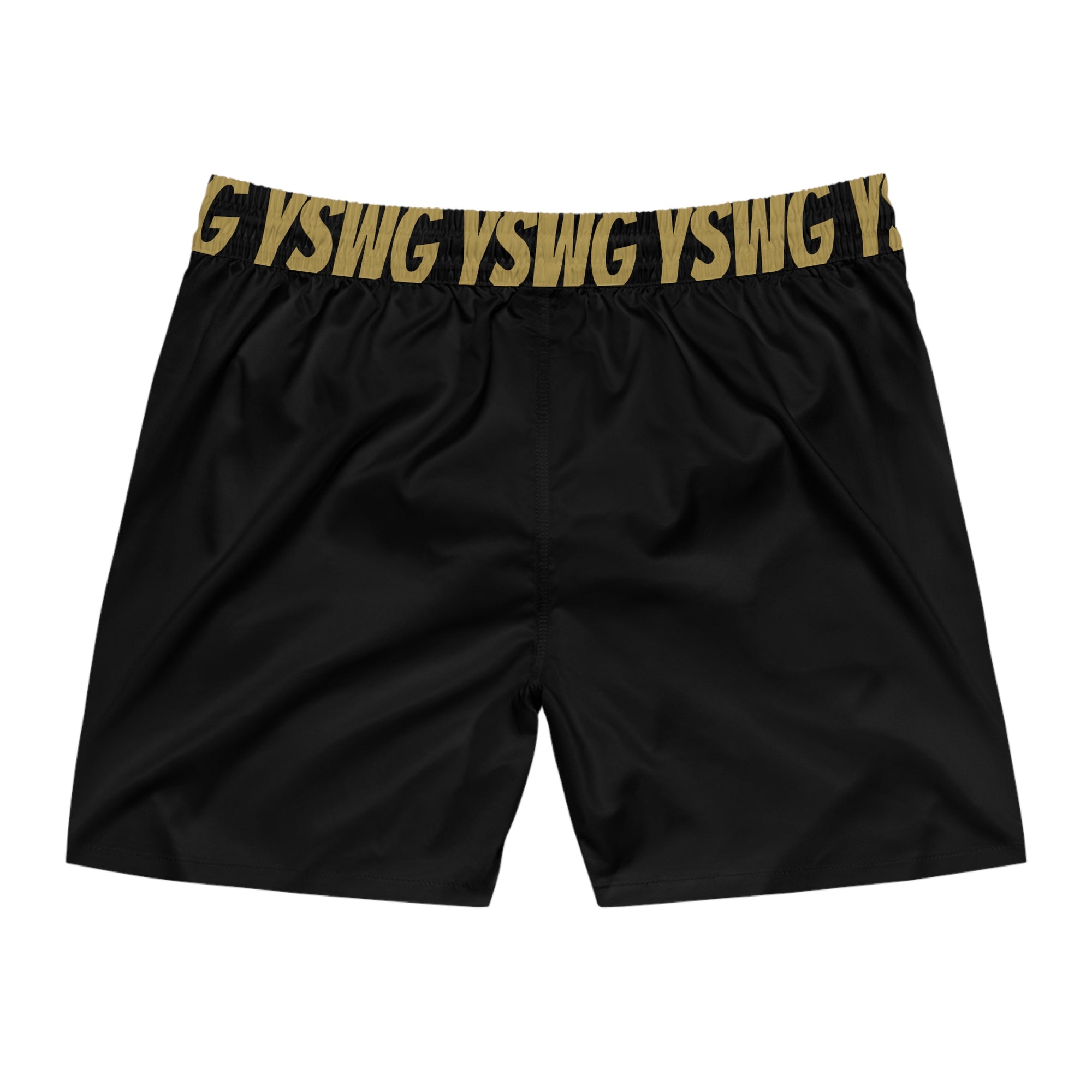 *YSWG* + Logo Men's Mid-Length Swim Shorts (AOP)