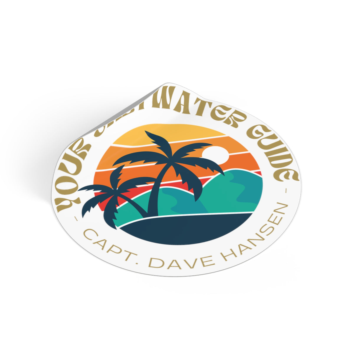 Island Life YSWG, Dana Point - Round Vinyl Sticker