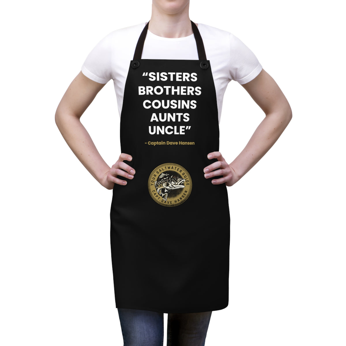 &quot;Sisters Brothers Cousins&quot; Apron