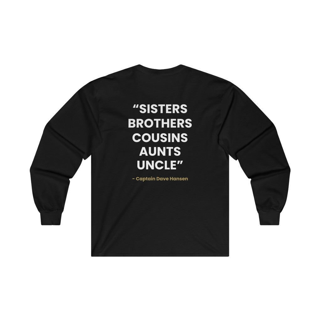 Ultra YSWG Cotton Long Sleeve Tee (Logo On Front with Quote on Back)